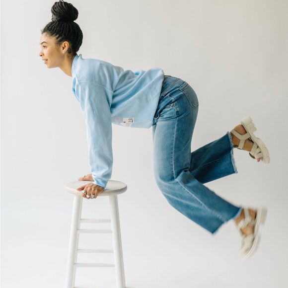 The Sneaker Graphic Pullover in Blue - Picture 8 of 12